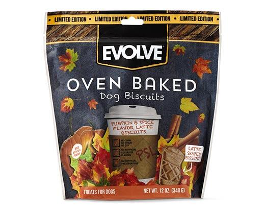 Evolve 
 Pumpkin Spice Latte Dog Biscuits