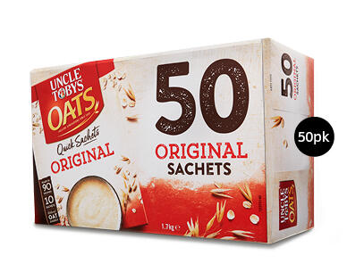 Uncle Tobys Original Oats Sachets 50pk/1.7kg