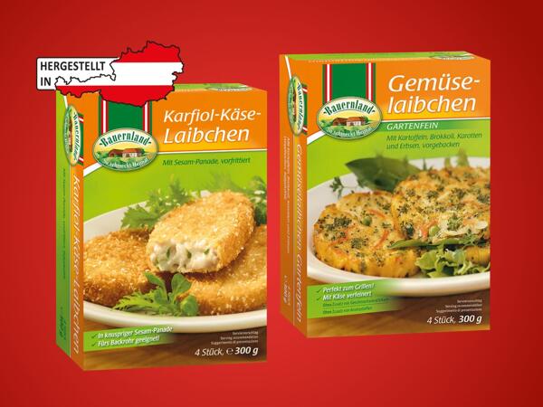 Käse-Karfiol oder Gemüselaibchen