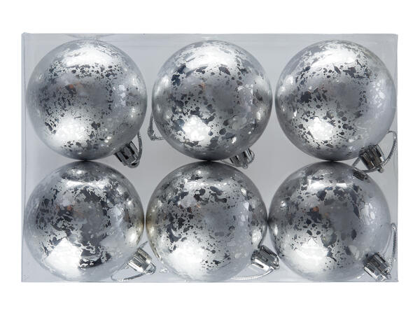 Livarno Home Christmas Baubles - 6 pack