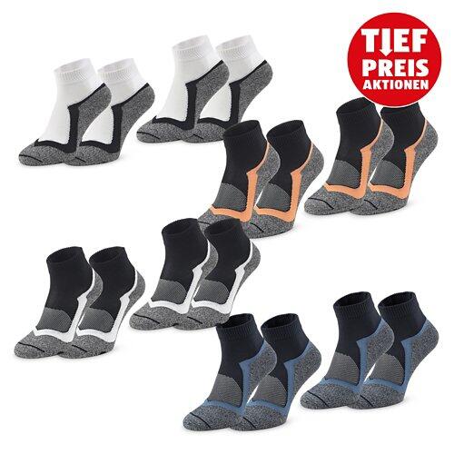 CRANE Damen-/Herren-Radler-Sportsocken, Doppelpkg.