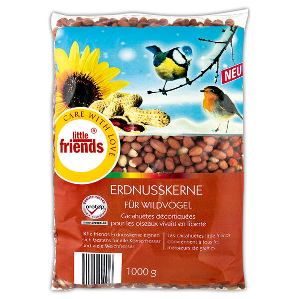 Erdnusskerne ganz