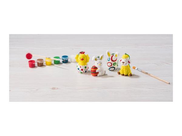 Crelando Paint Your Own Easter Decorations - 12 Piece Set - Easter Figures