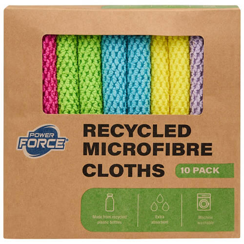 Recycled Microfibre Cloths 10 Pack