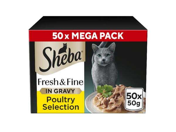 Sheba Fresh & Fine Poultry in Gravy Cat Pouches