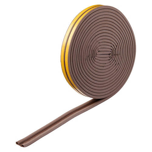 Weatherstrip Seal - P Profile, Brown
