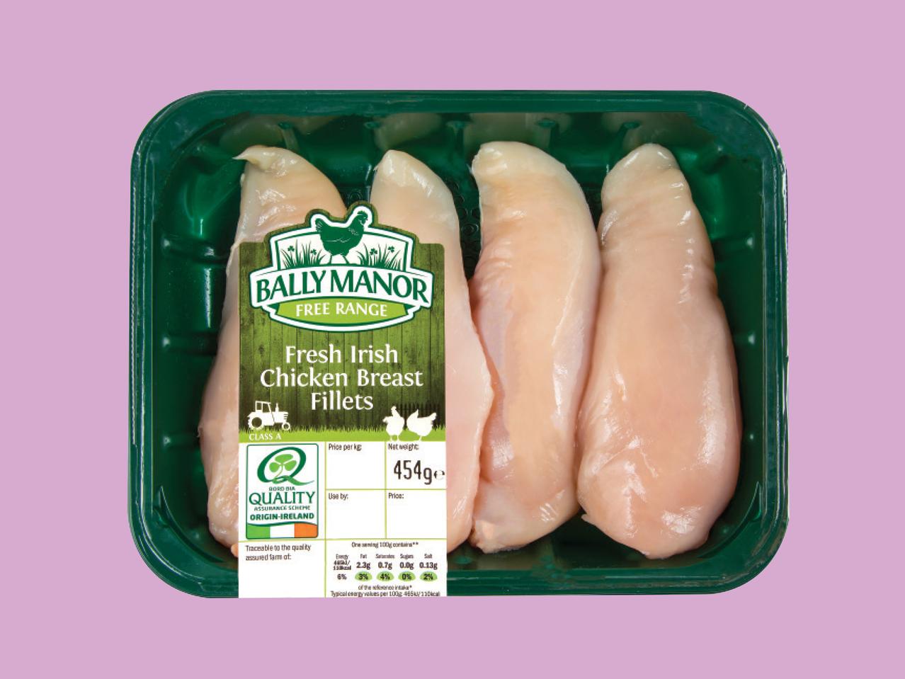 BALLY MANOR Fresh Free Range Irish Chicken Breast Fillets