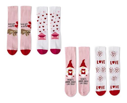 Girls', Ladies' or Unisex 2-Pack Socks