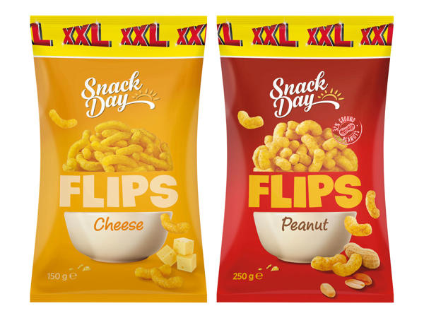 SNACK DAY Erdnuss Flips 200 g + 50 g gratis/125 g + 25 g gratis