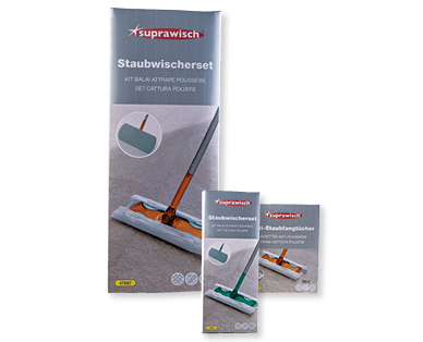 Kit balai attrape poussière/Lingettes anti-poussière SUPRAWISCH(R)