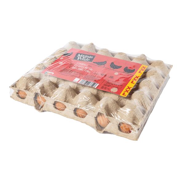 MAMIE POULE(R) 				Œufs de poules élevées au sol, 30 pcs