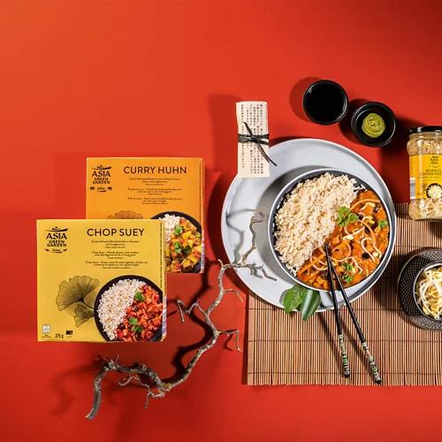 ASIA GREEN GARDEN Chinesisches Fertiggericht, Curry-Huhn