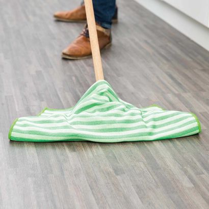 Torchon en microfibre avec bandes à récurer