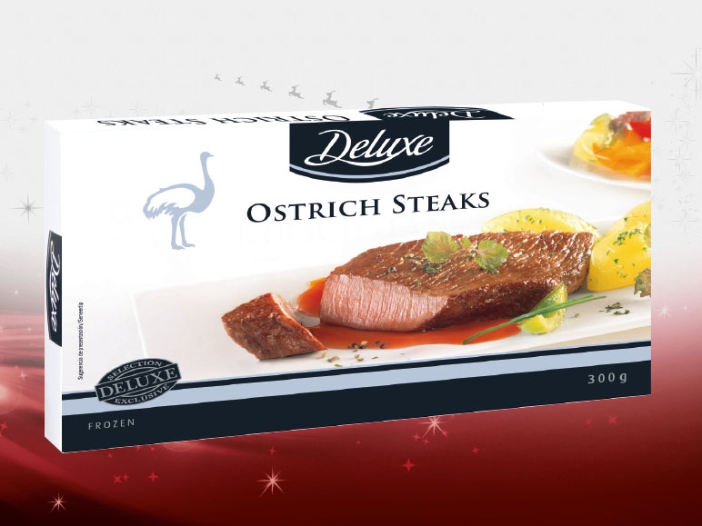 Steaks d'autruche prégrillés
