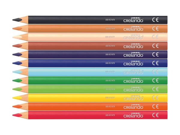 CRELANDO(R) Jumbo farveblyanter 12-pak