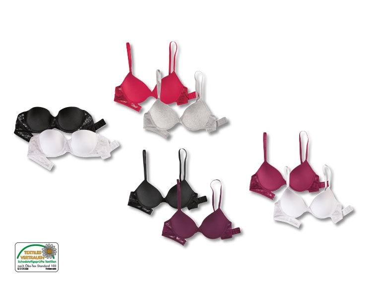 Bandeau-/ Bügel-BHs, 2er