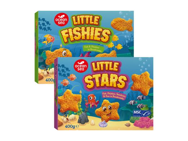 Breaded Fish in different Shapes