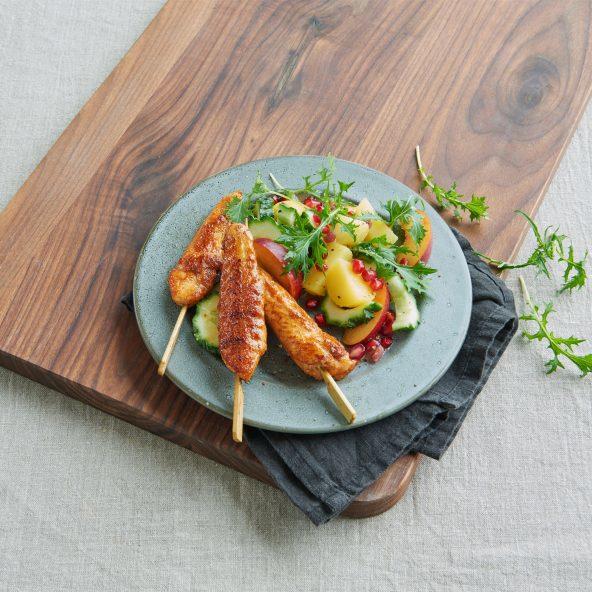 Dansk BBQ kyllingespyd