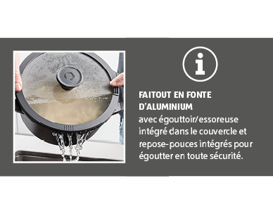 Faitout en fonte d'aluminium, 28 cm Ø CROFTON(R)
