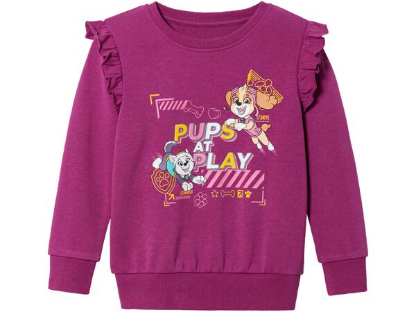 Paw Patrol DÍVČÍ TEPLÁKOVÁ MIKINA