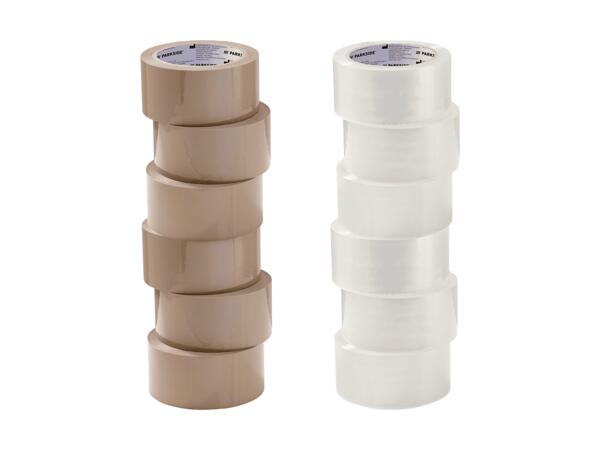 Set de rouleaux de ruban adhésif d'emballage, 6 pièces XXL