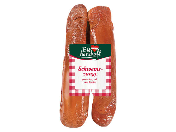 ECHT HERZHAFT Schweinszunge geräuchert