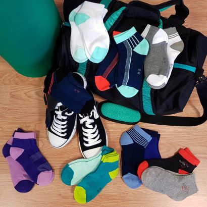 Chaussettes de sport pour dames, 2 paires