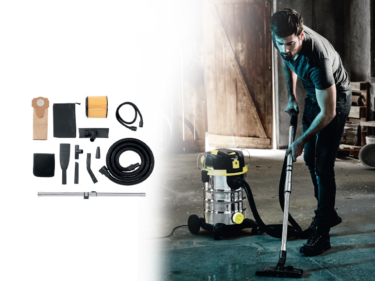 PARKSIDE(R) 1,500W Wet and Dry Vacuum Cleaner