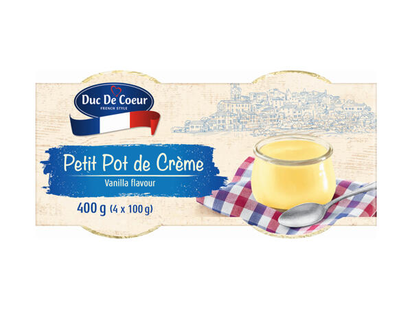 Duc De Coeur Petit Pot de Crème Vanilla Flavour