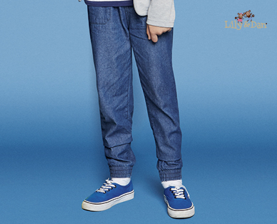 BOYS ELASTIC WAIST COTTON RICH DENIM JEANS