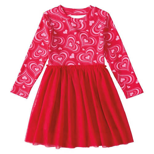 Children's Valentine's Day Dress - Pink, XS