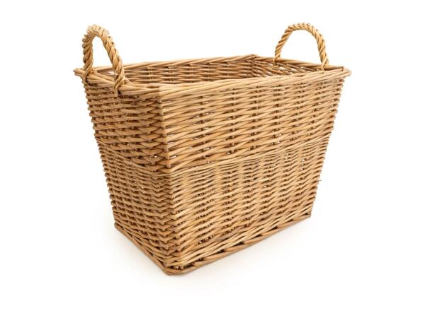 Candlelight Wicker Log Basket