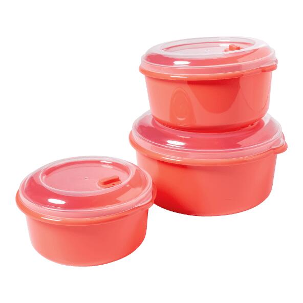 HOME CREATION KITCHEN(R) 				Boîtes pour micro-ondes, 3 pcs