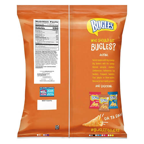 Family Size Nacho Cheese Flavor Bugles, 14.5 oz