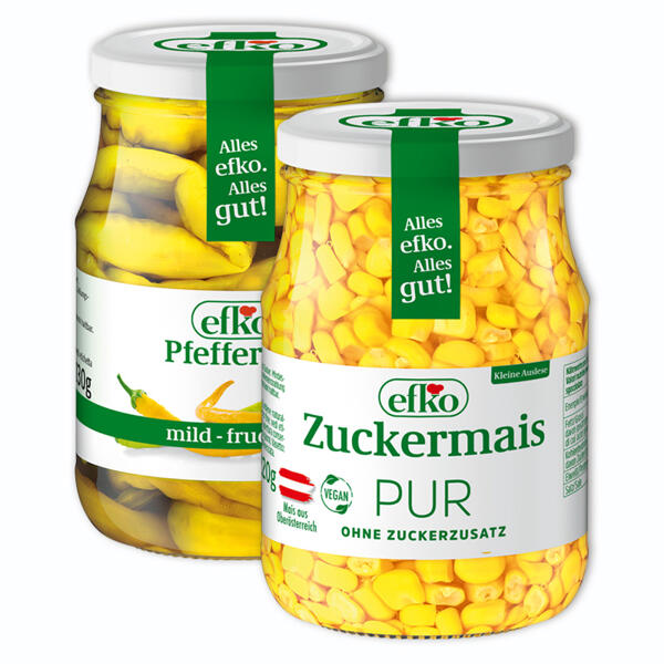 Zuckermais Pur / Pfefferoni mild-fruchtig