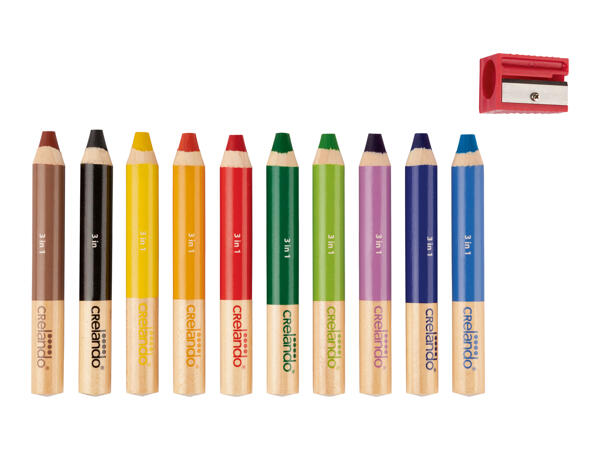 3-in-1 Coloured Pencils
