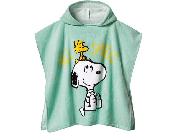 Kids' Towelling Poncho "Minnie Mouse, Mickey Mouse, Peanuts, Stitch"