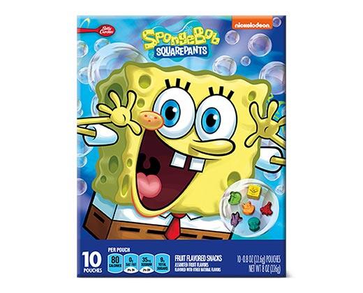 Betty Crocker 
 Sponge Bob or Spider-Man Fruit Snacks