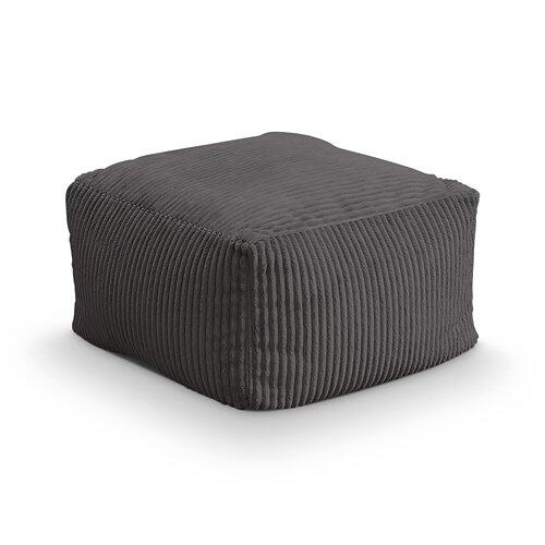 HOME DELUXE Sitzsack COZY inkl. Hocker, anthrazit