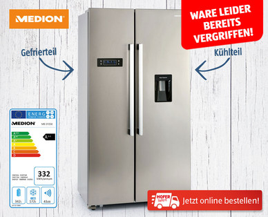 MEDION Side-by-Side-Kühlschrank