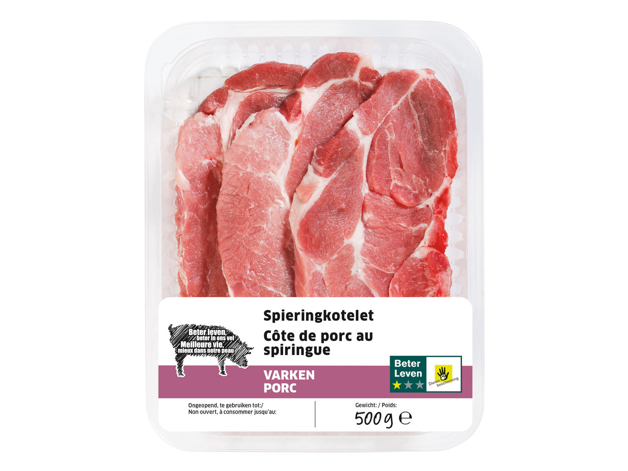 Côte de porc au spiringue