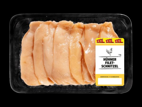 Frische Hendl Filetschnitzel