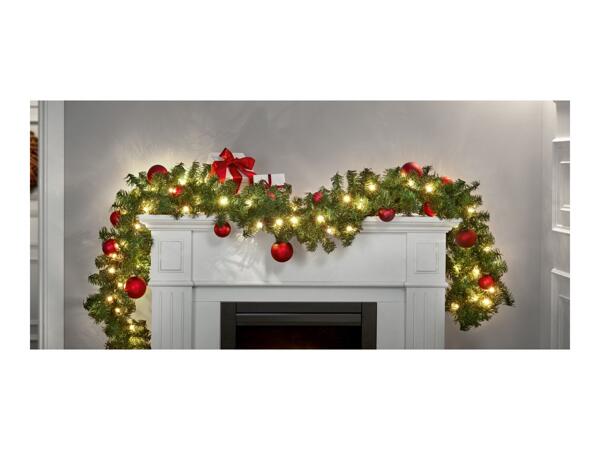 Livarno Home Warm White LED Christmas Garland