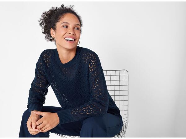 Ladies' open knit jumper