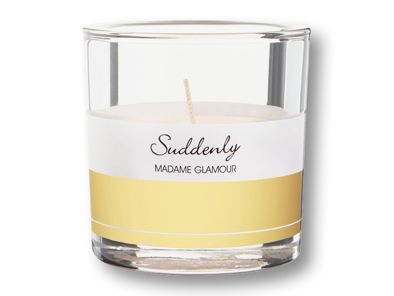 Bougie parfumée dans un pot en verre Madame Glamour