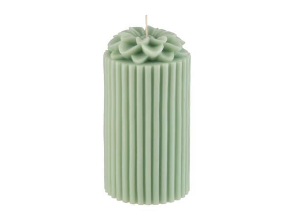 Livarno Home Pillar Candle - Green