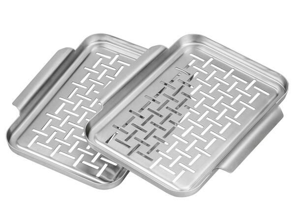 Grillschalen, 2 Stück oder Grillpfanne