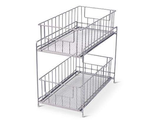Huntington Home 2 Tiered Mesh Organizer