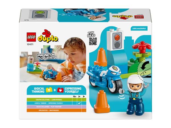 LEGO(R) Duplo Blue Police Motorcycle Play Set