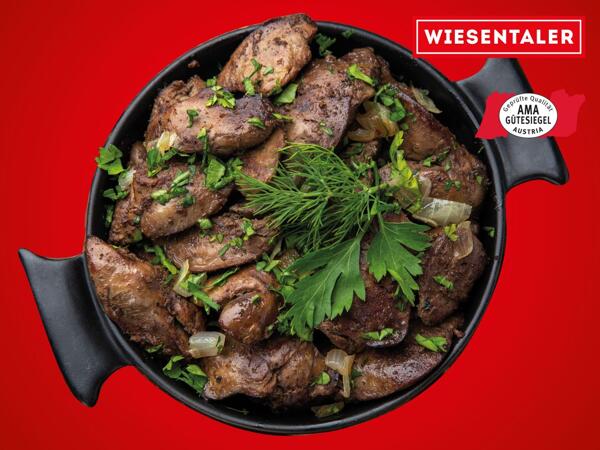 Frische Maishendl Leber
